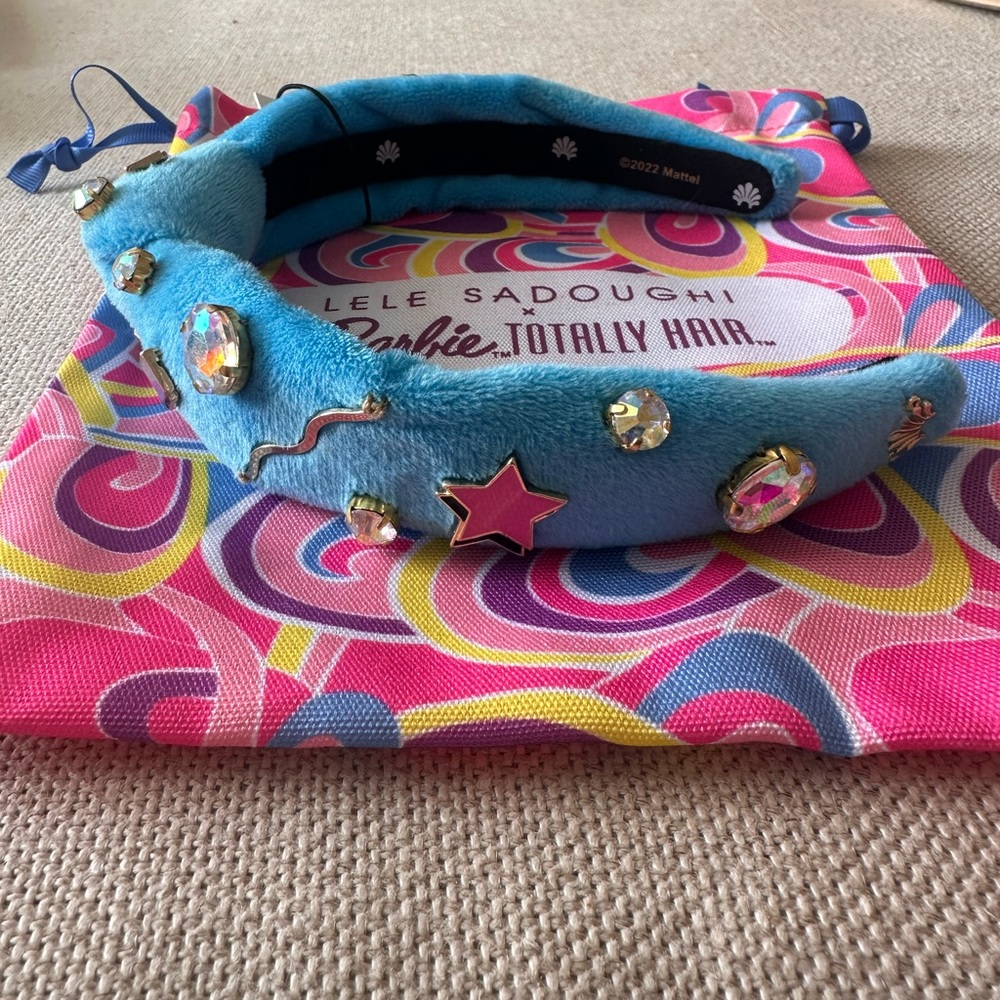 Lele Sadoughi Barbie Kids Crystal Star Knotted Headband